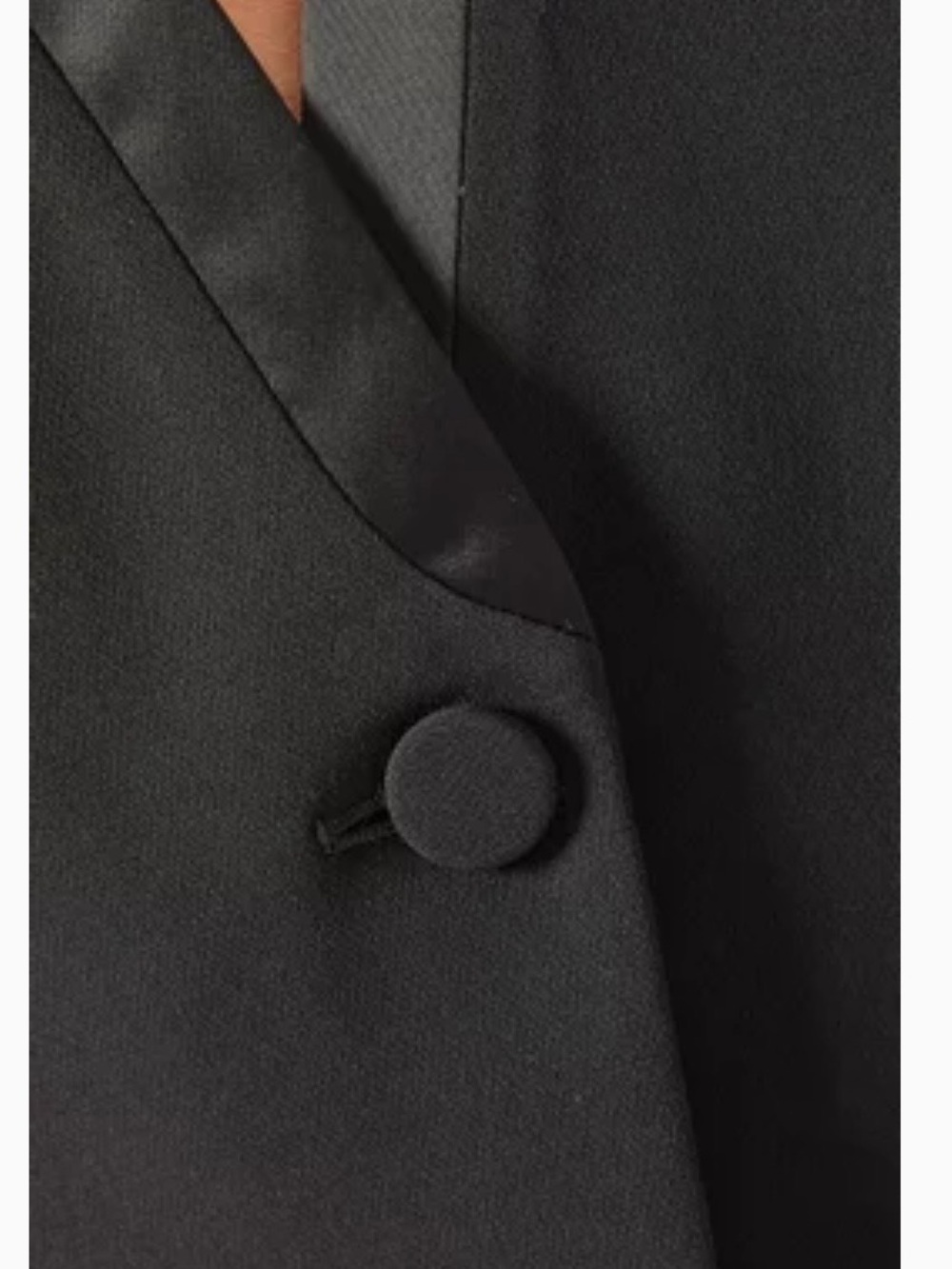 Theory Collarless Tuxedo Crepe Black Blazer 12 - Picture 2 of 11